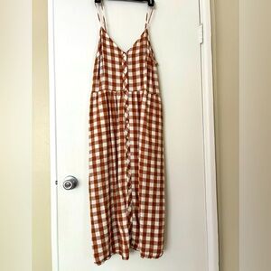 A New Day gingham dress with pockets, size XXL